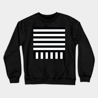 Black and white stripes Crewneck Sweatshirt